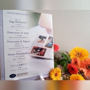 Creative Memories Page Protectors 8½" x 11" - 15 pack ☆BONUS LETTER STICKERS☆